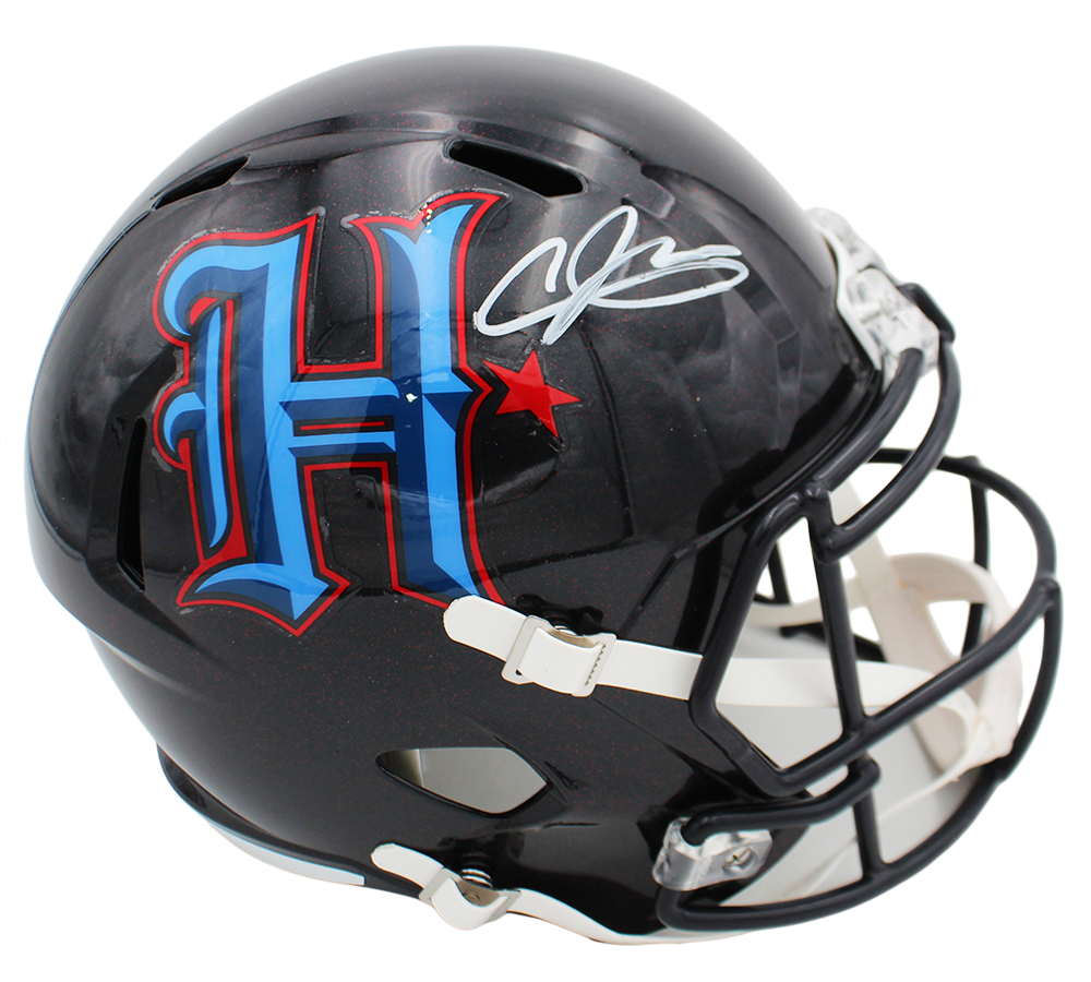 Andre Johnson Signed Houston Texans Speed Full Size Alternate 2024 H Town NFL Helmet