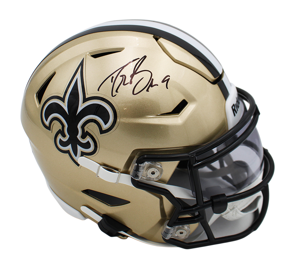 Drew Brees Signed New Orleans Saints Speed Flex Mid-Size NFL Midi Helmet