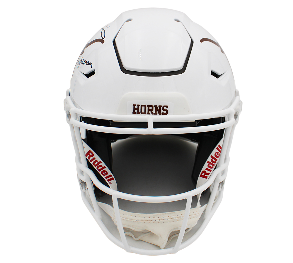 Ricky Williams Signed Texas Longhorns Speed Flex Authentic NCAA Helmet with "Highsman 420" Inscription - Image 3