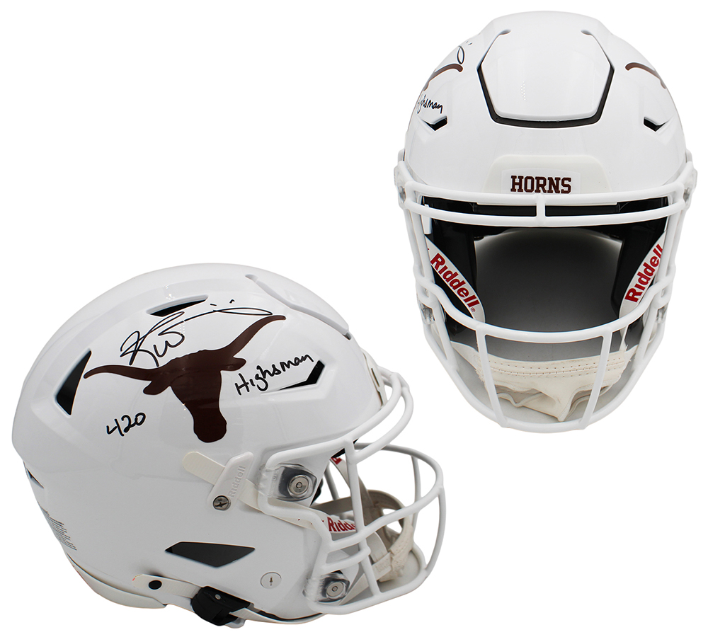 Ricky Williams Signed Texas Longhorns Speed Flex Authentic NCAA Helmet with "Highsman 420" Inscription