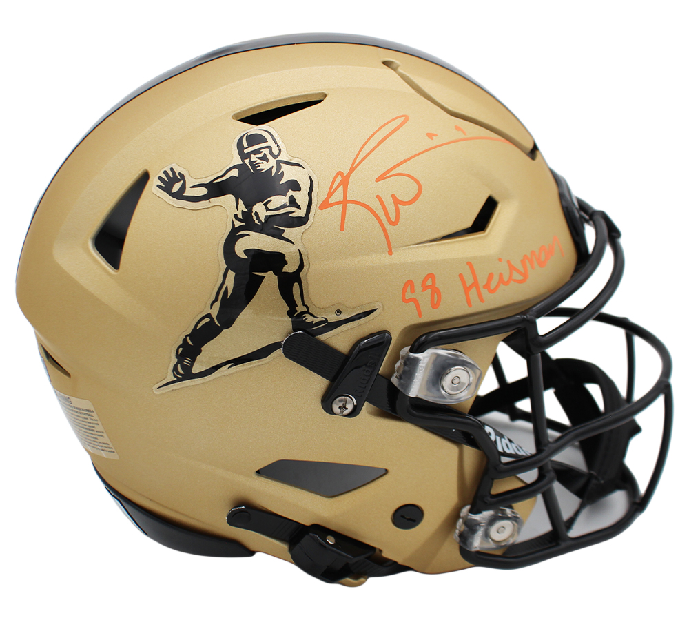 Ricky Williams Signed Speed Flex Authentic Heisman NCAA Helmet with "98 Heisman" Inscription - Image 2