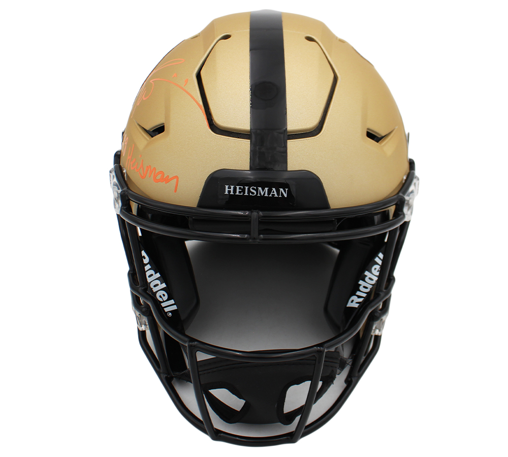 Ricky Williams Signed Speed Flex Authentic Heisman NCAA Helmet with "98 Heisman" Inscription - Image 3