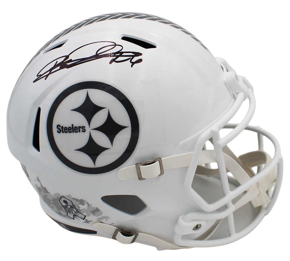 Rod Woodson Signed Pittsburgh Steelers Speed Full Size Salute to Service 3 NFL Helmet - Image 2