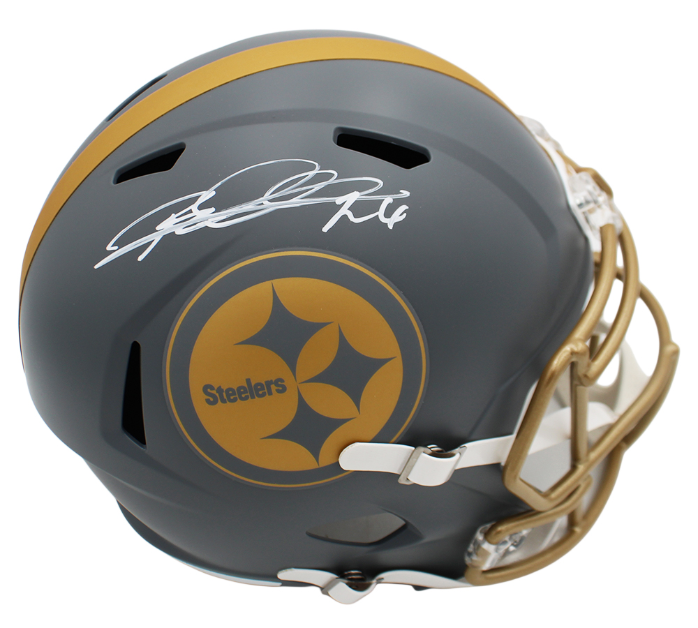 Rod Woodson Signed Pittsburgh Steelers Speed Full Size Slate NFL Helmet