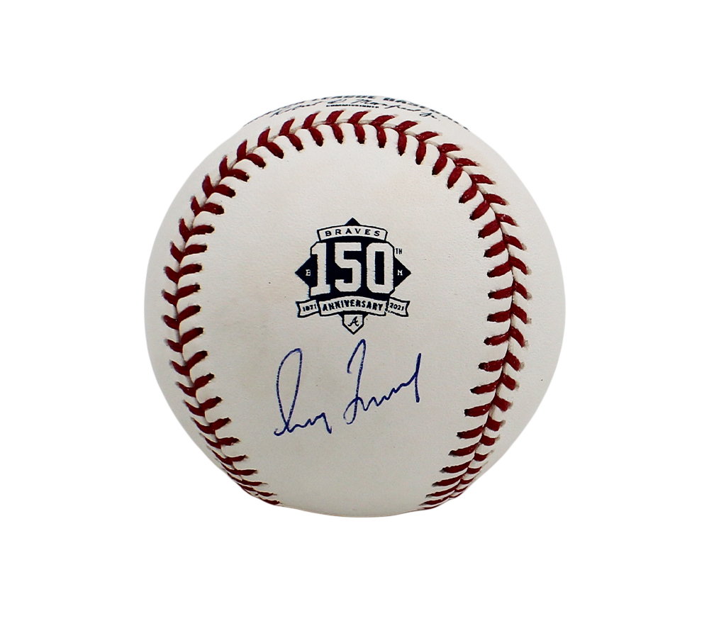 Greg Maddux Signed Atlanta Braves Rawlings OML White 150th Anniversary MLB Baseball