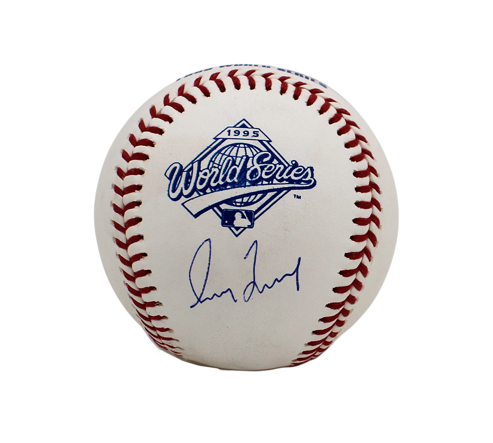 Greg Maddux Signed Atlanta Braves Rawlings OML White 1995 World Series MLB Baseball