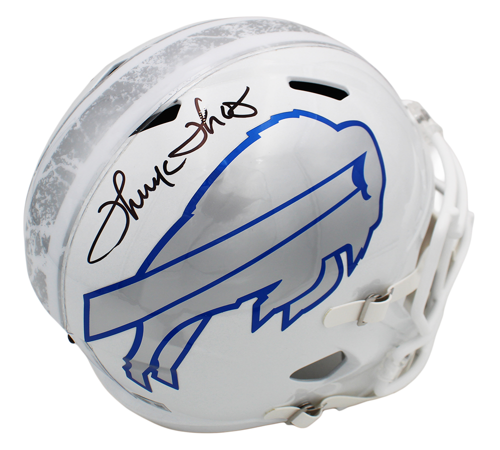 Thurman Thomas Signed Buffalo Bills Speed Full Size Rivalries NFL Helmet