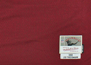 Joe Theismann Signed Washington Redskins Mitchell and Ness Maroon 1982 Legacy NFL Jersey - Image 4
