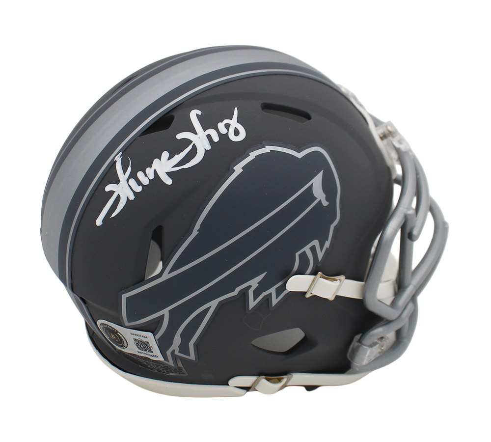 Thurman Thomas Signed Buffalo Bills Speed Slate NFL Mini Helmet