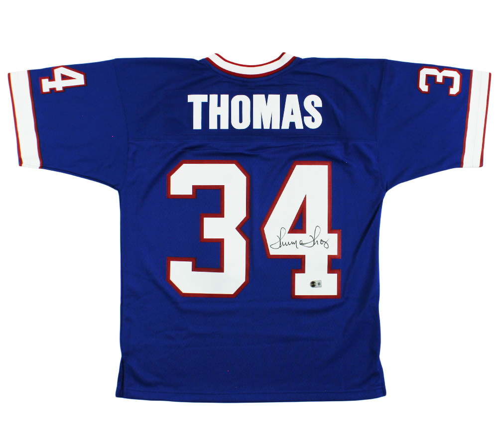 Thurman Thomas Signed Buffalo Bills Mitchell and Ness 1990 Legacy Royal Blue NFL Jersey