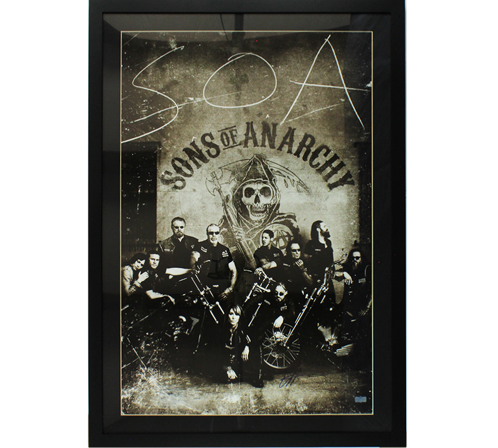 Ryan Hurst Signed Sons Of Anarchy Framed Poster Depicting 10 Characters