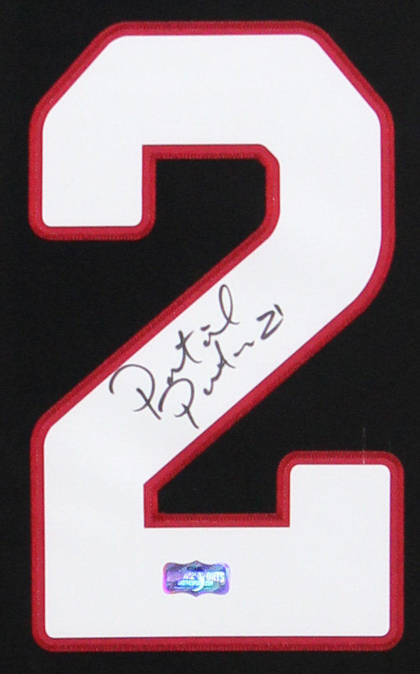 Patrick Peterson Signed Arizona Cardinals Large Framed Black NFL Jersey - Image 2