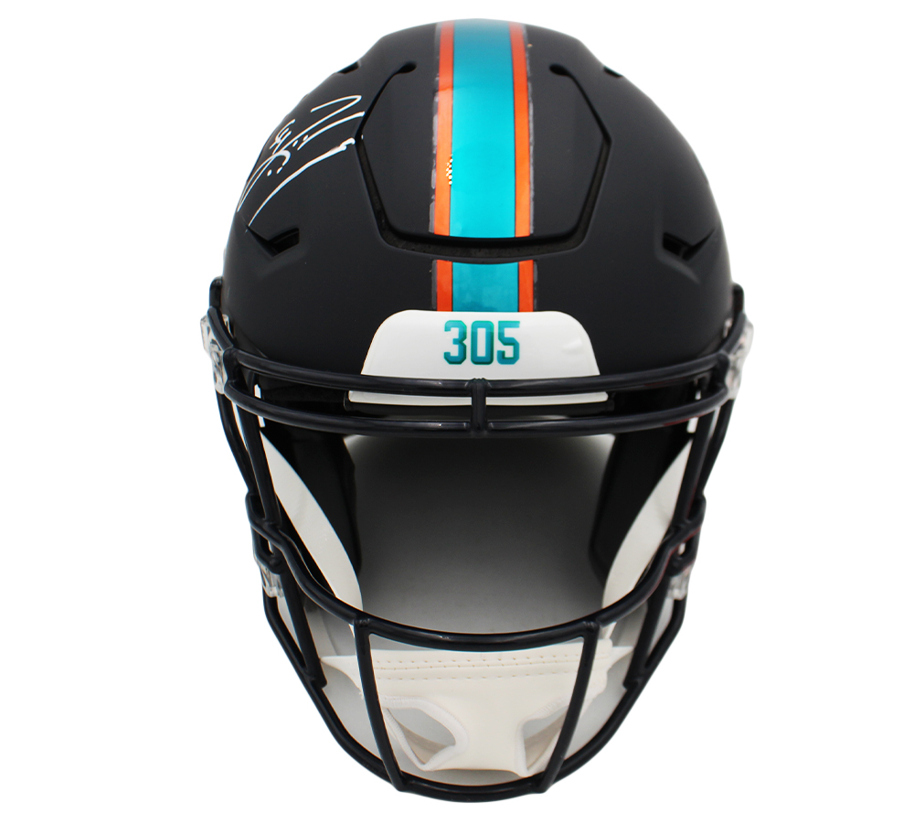 Zach Thomas Signed Miami Dolphins Speed Flex Authentic Rivalries NFL Helmet - Image 3