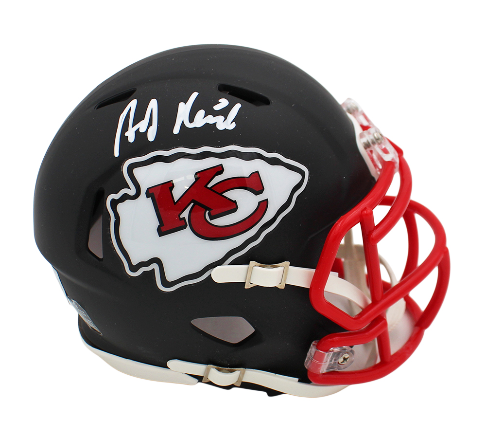 Andy Reid Signed Kansas City Chiefs Speed Flat Black NFL Mini Helmet