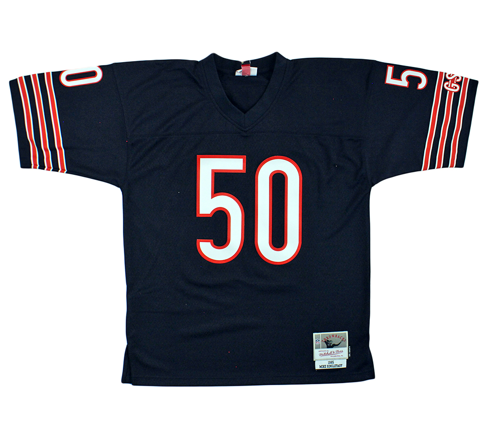 Mike Singletary Signed Chicago Bears Mitchell & Ness 1985 Navy NFL Jersey - Image 3