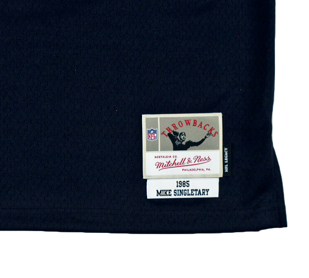 Mike Singletary Signed Chicago Bears Mitchell & Ness 1985 Navy NFL Jersey - Image 4