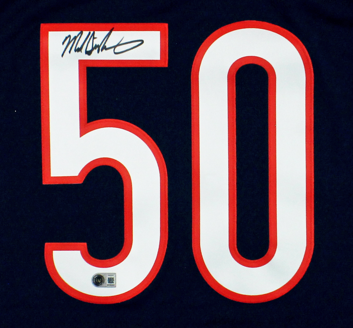 Mike Singletary Signed Chicago Bears Mitchell & Ness 1985 Navy NFL Jersey - Image 2
