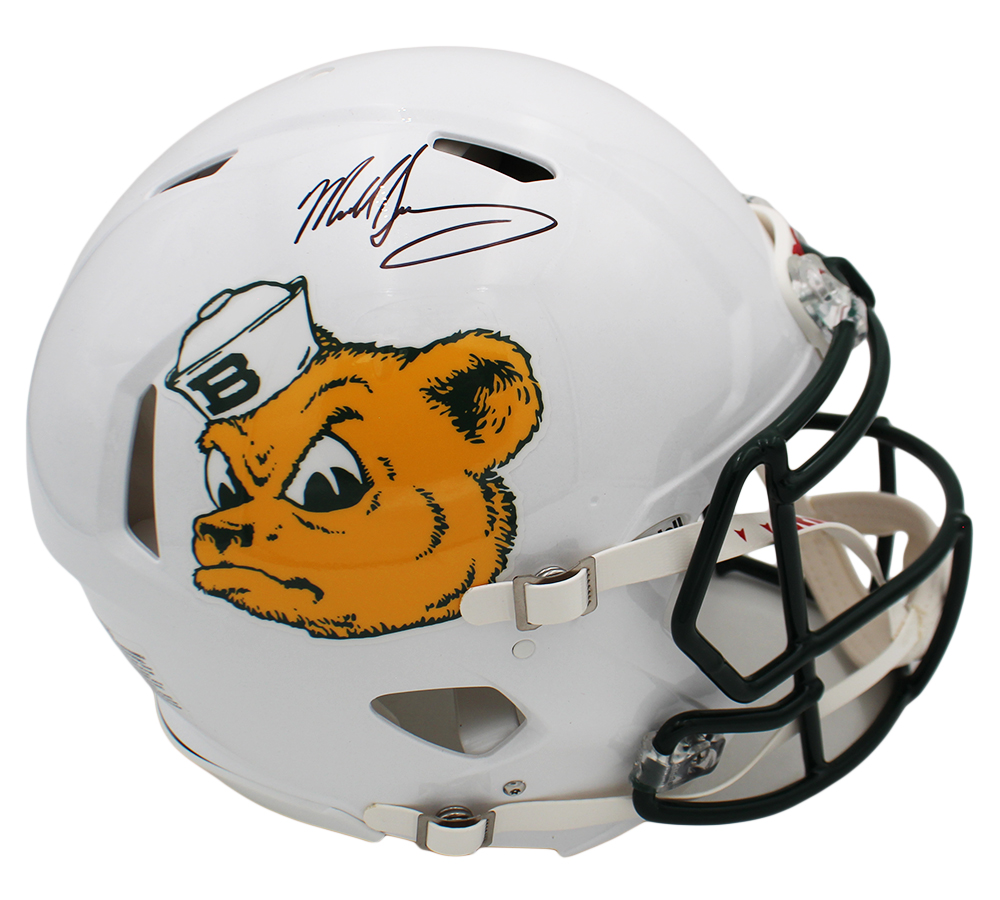 Mike Singletary Signed Baylor Bears Speed Authentic Sailor Bear NCAA Helmet