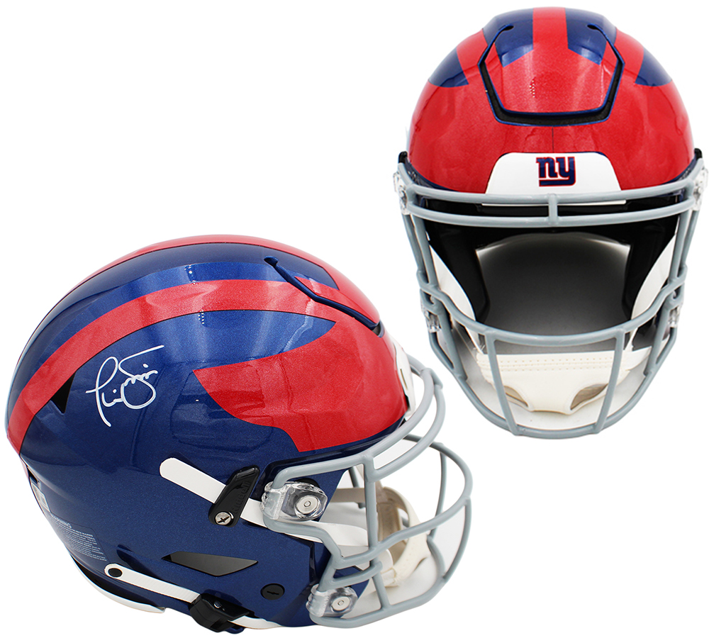 Phil Simms Signed New York Giants Speed Flex Authentic Alternate NFL Helmet