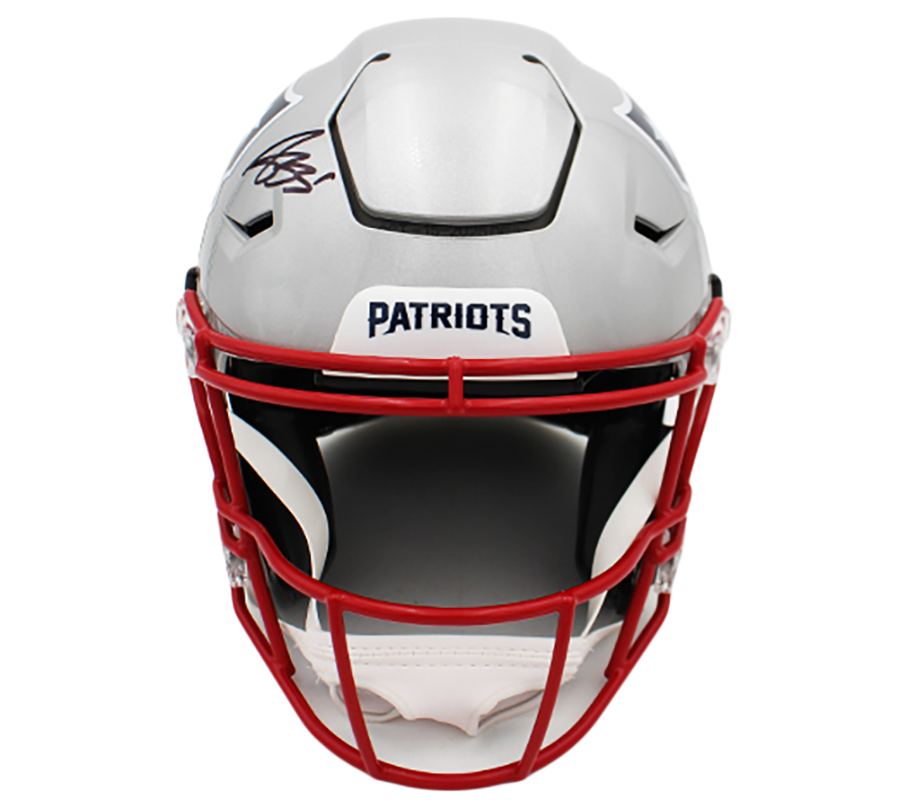 AJ Brown Signed New England Patriots Speed Flex Authentic NFL Helmet - Image 3