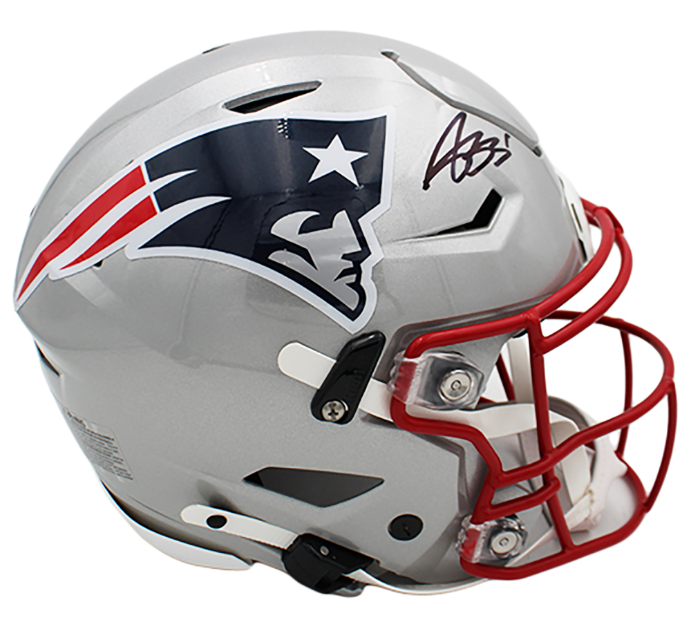 AJ Brown Signed New England Patriots Speed Flex Authentic NFL Helmet - Image 2