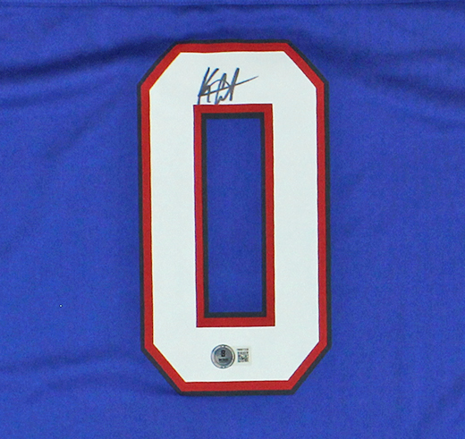 Keon Coleman Signed Buffalo Bills Nike Limited Blue NFL Jersey - Image 2