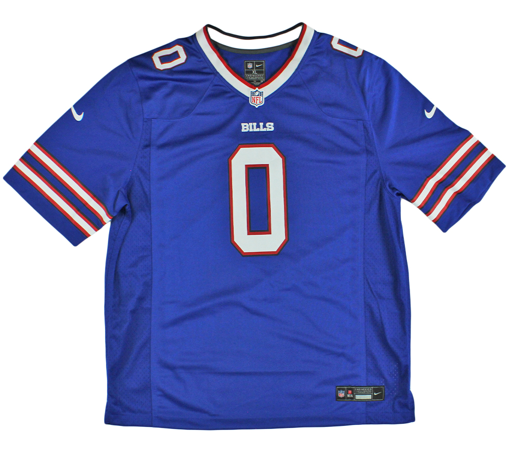 Keon Coleman Signed Buffalo Bills Nike Limited Blue NFL Jersey - Image 3