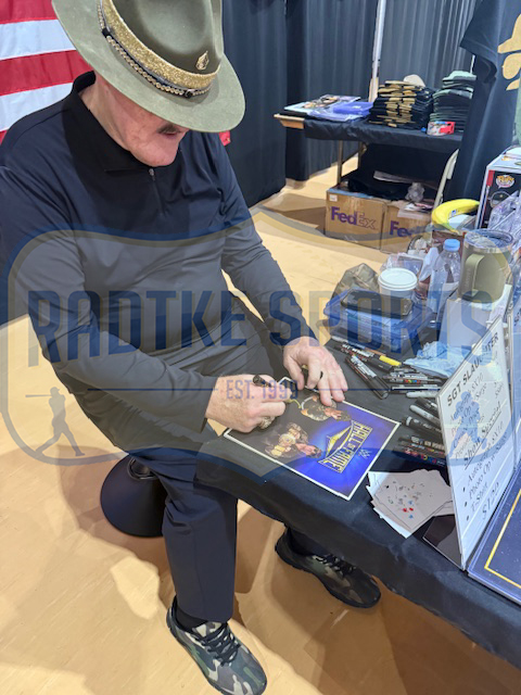 Sgt. Slaughter Signed Unframed 8x10 Wrestling Photo - Image 3