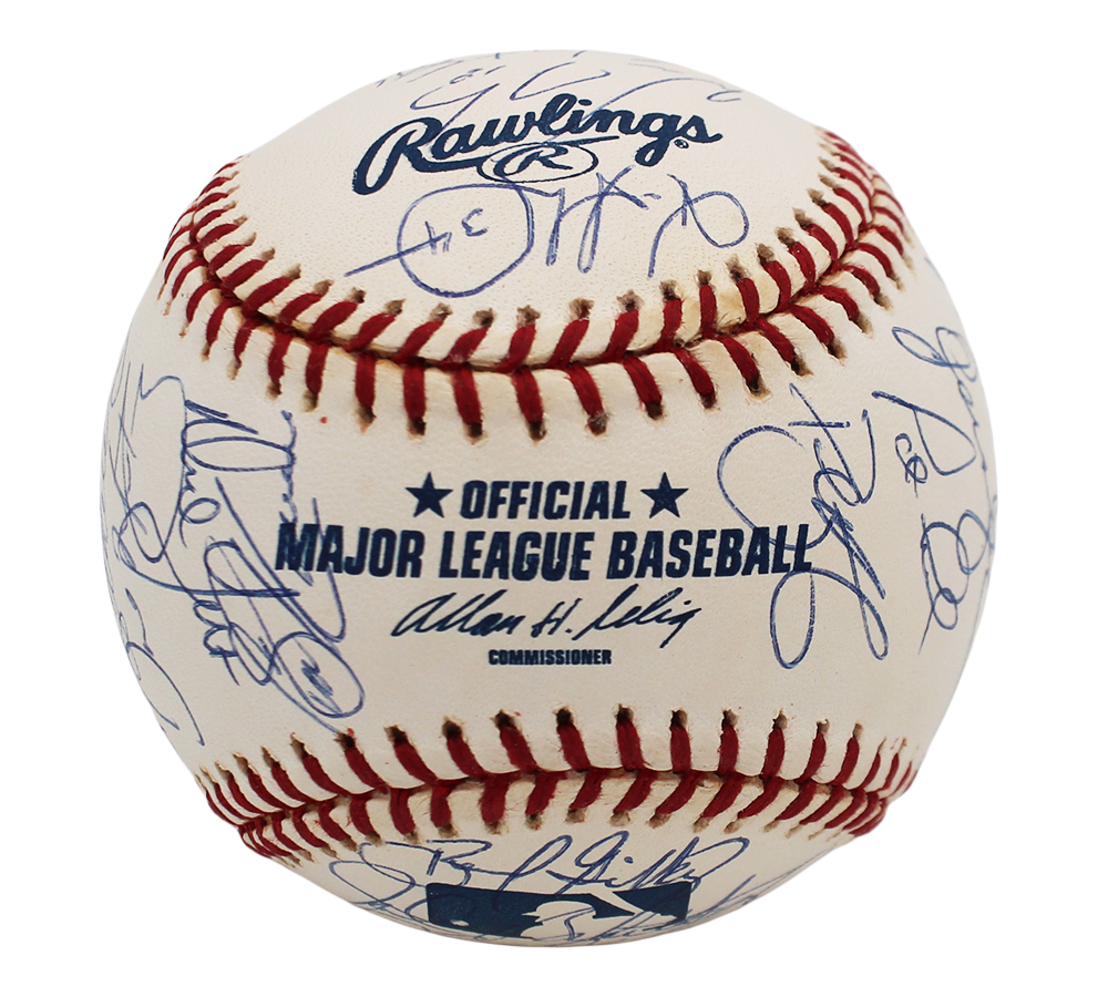 Greg Maddux Chipper Jones Tom Glavine Multi-Signed Atlanta Braves Rawlings MLB Baseball 31 Signatures - JSA LOA - Image 8