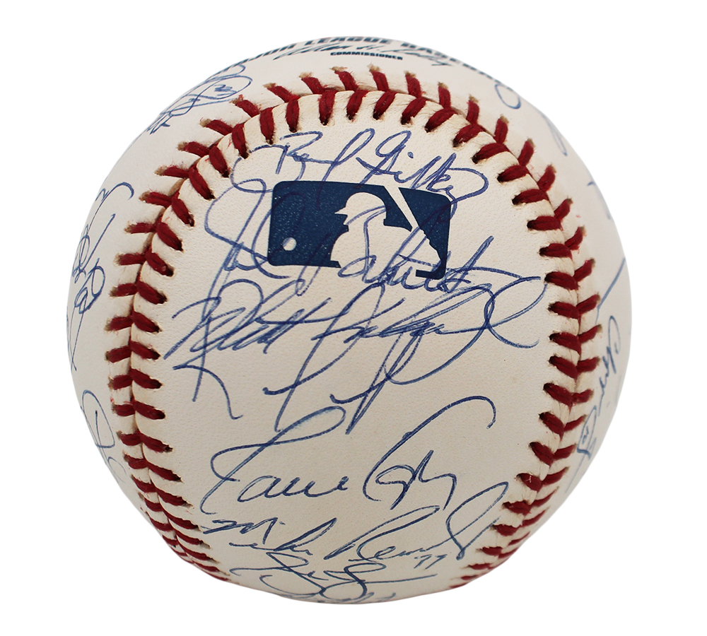 Greg Maddux Chipper Jones Tom Glavine Multi-Signed Atlanta Braves Rawlings MLB Baseball 31 Signatures - JSA LOA - Image 5