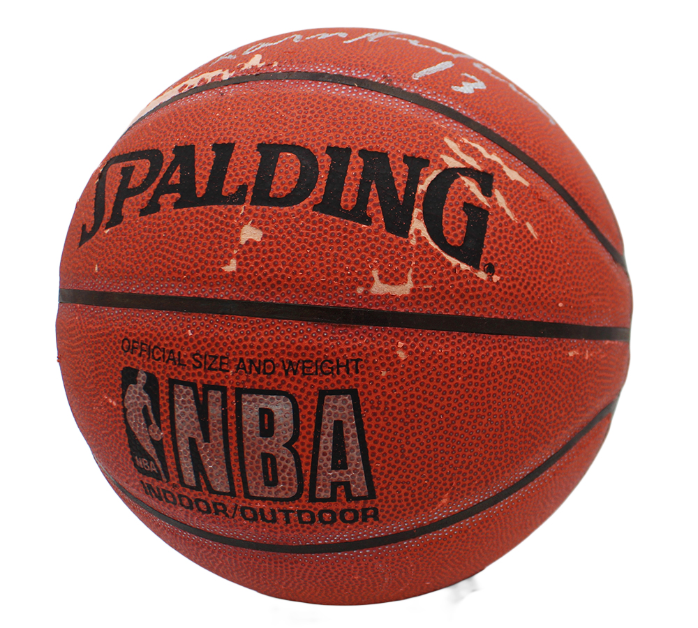 Wilt Chamberlain Signed Los Angeles Lakers Spalding 1984-2012 NBA Basketball - Image 5