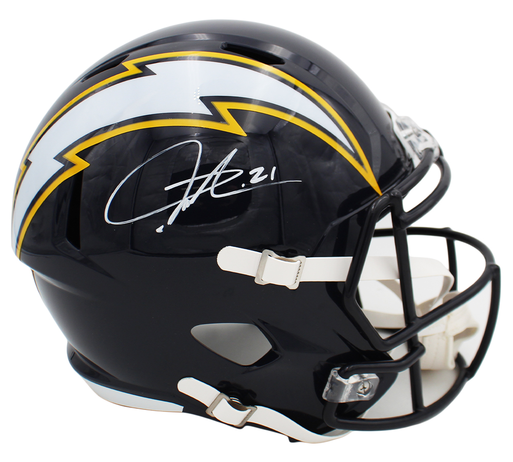 LaDainian Tomlinson Signed Los Angeles Chargers Speed Full Size Alternate NFL Helmet