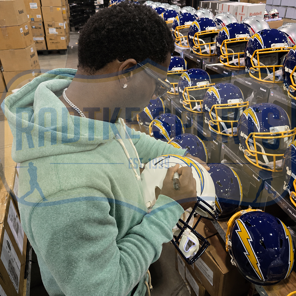 LaDainian Tomlinson Signed Los Angeles Chargers Speed Full Size Alternate NFL Helmet - Image 2