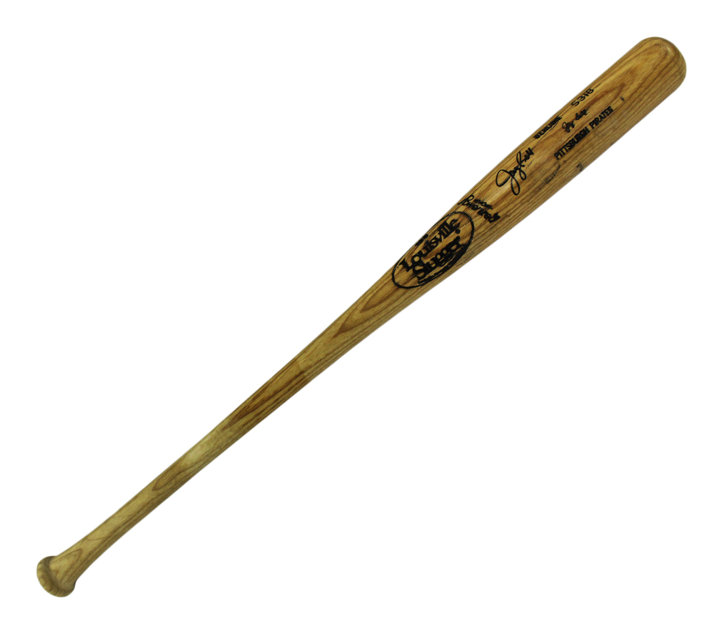 Jay Bell Signed Pittsburgh Pirates Louisville Game Used Blonde MLB Bat - Image 2