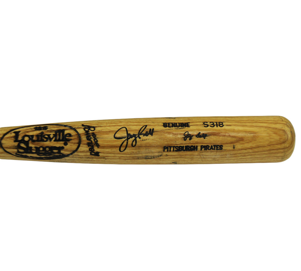 Jay Bell Signed Pittsburgh Pirates Louisville Game Used Blonde MLB Bat - Image 3