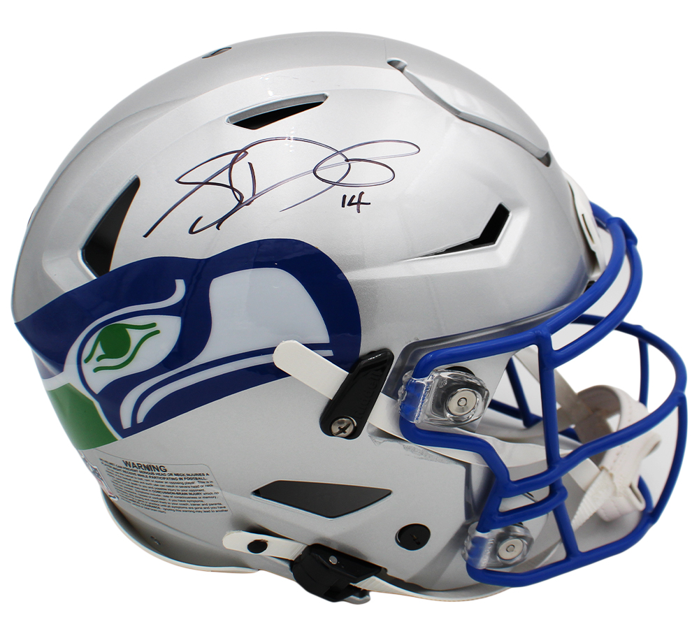 Sam Darnold Signed Seattle Seahawks Speed Flex Authentic Throwback 1983-2001 NFL Helmet - Image 2