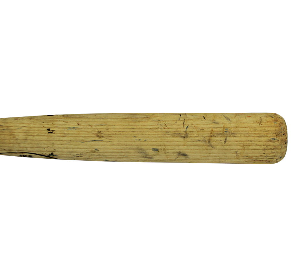 Sid Bream Signed Atlanta Braves Louisville Slugger Cracked Game Used Blonde Bat with "Eph 2:8" Inscription - Image 5