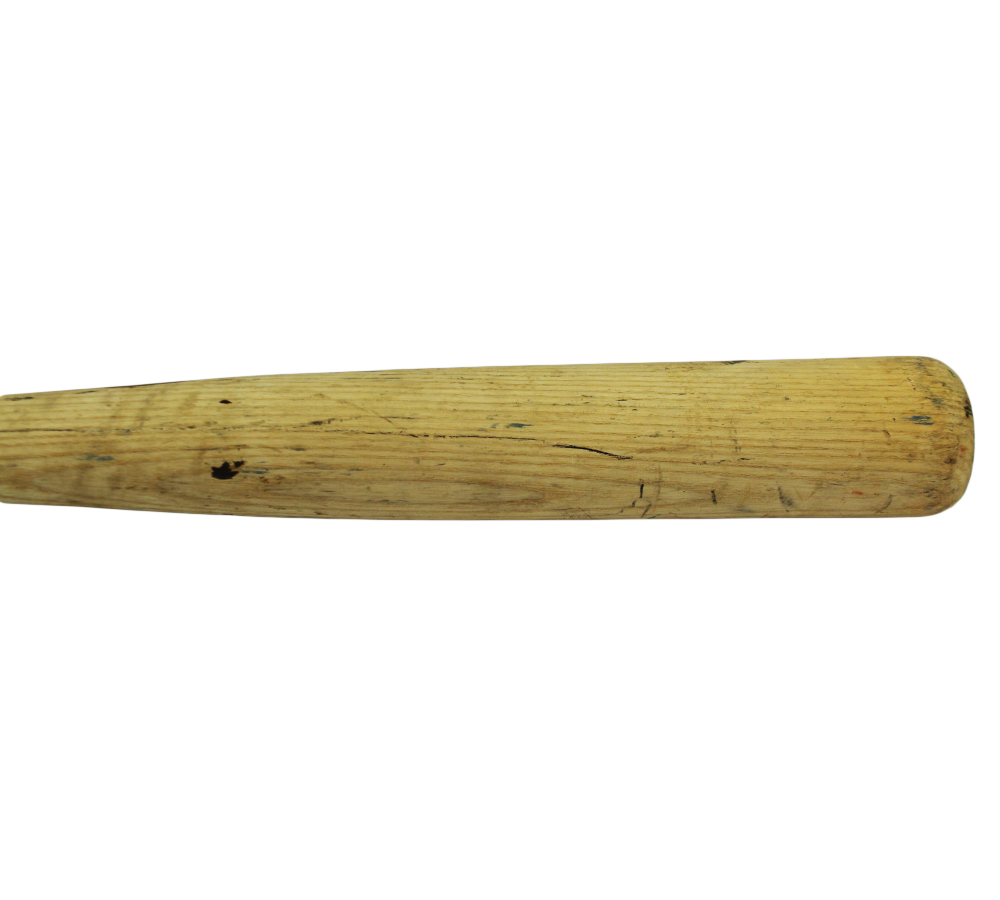 Sid Bream Signed Atlanta Braves Louisville Slugger Cracked Game Used Blonde Bat with "Eph 2:8" Inscription - Image 6