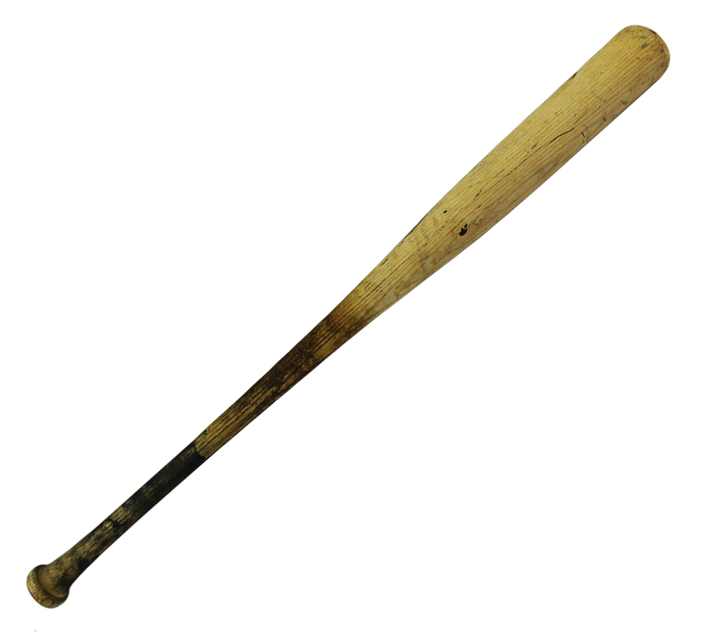 Sid Bream Signed Atlanta Braves Louisville Slugger Cracked Game Used Blonde Bat with "Eph 2:8" Inscription - Image 3