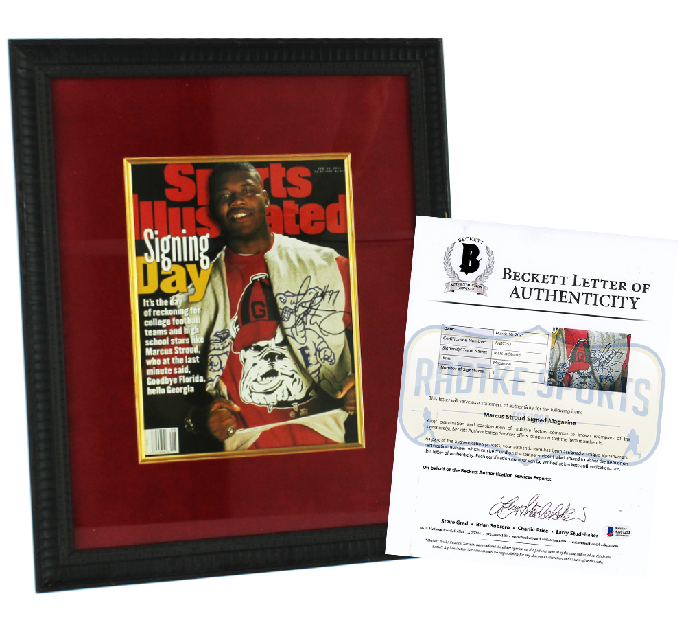 Marcus Stroud Signed Framed February 19, 1996 Sports Illustrated Magazine
