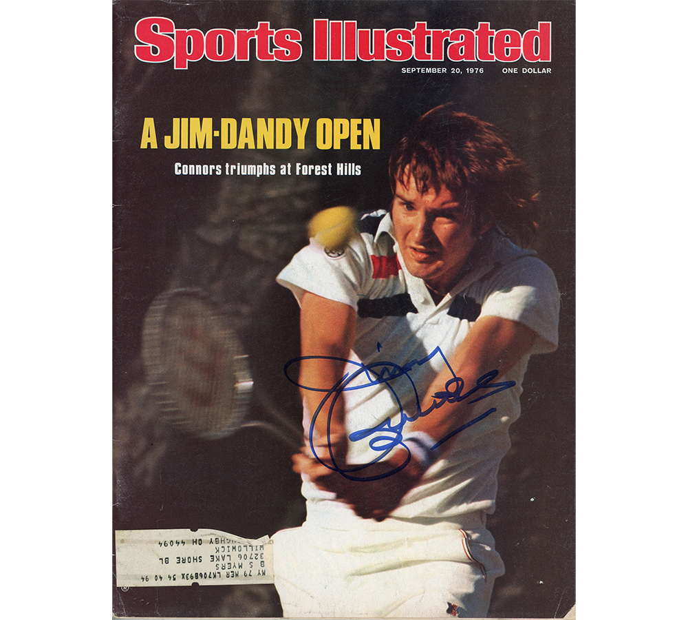 Jimmy Connors Signed September 20, 1976 Tennis Sports Illustrated Magazine
