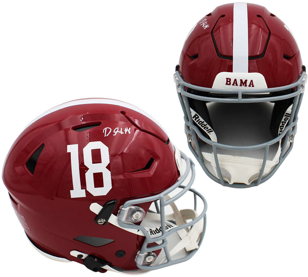 DeVonta Smith Signed Alabama Crimson Tide Speed Flex Authentic NCAA Helmet