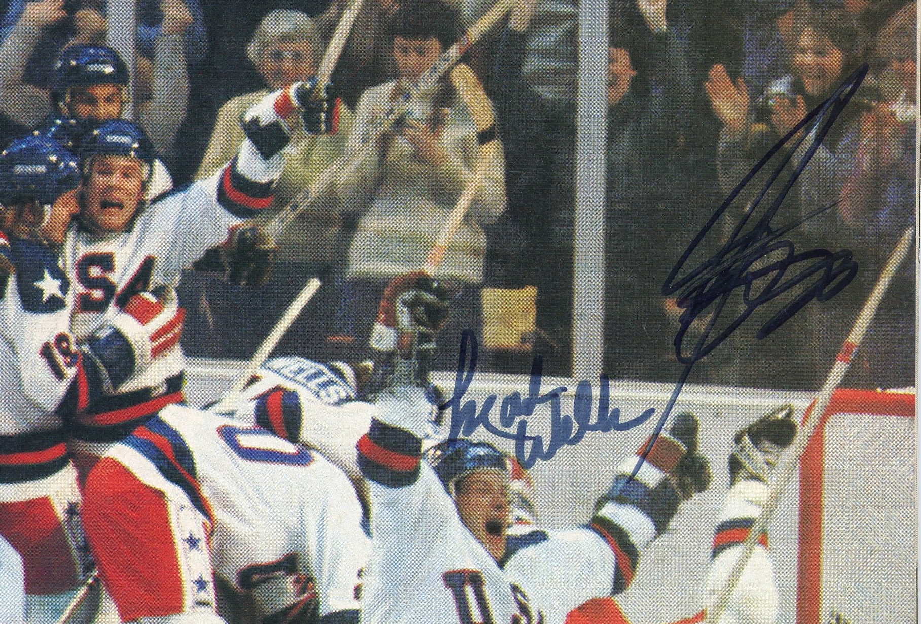 Mark Wells and Steve Janaszak Signed March 3, 1980 USA Hockey Sports Illustrated Magazine - Image 2