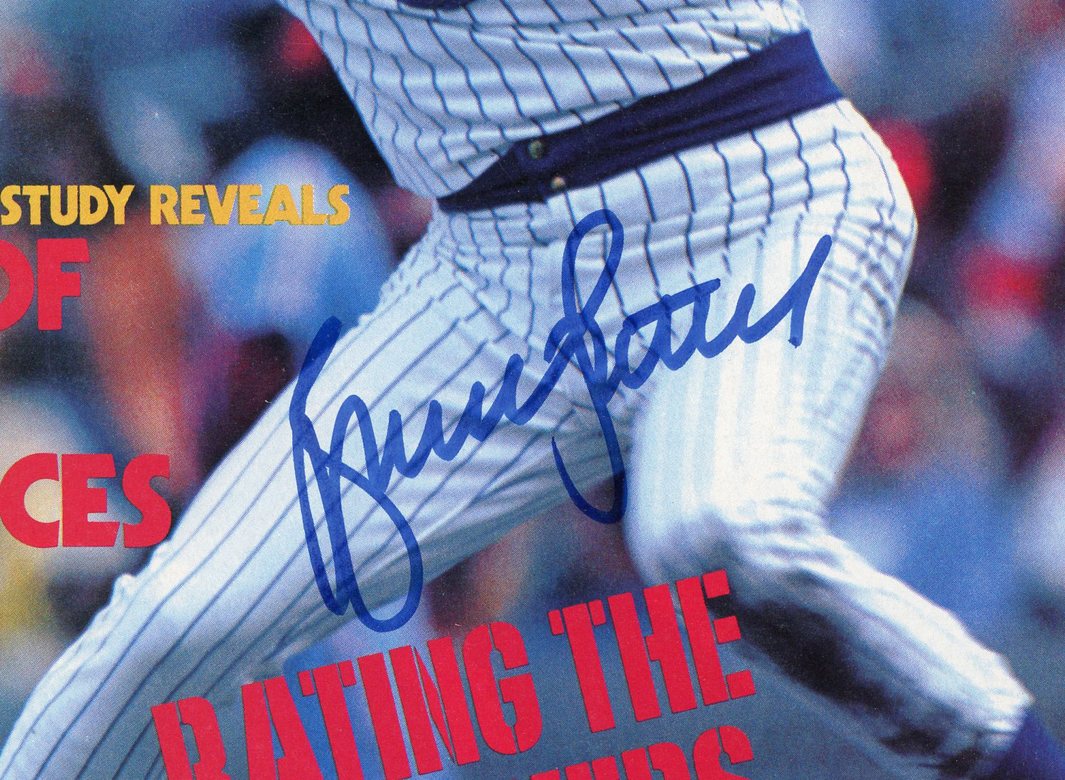Bruce Sutter Signed Chicago Cubs 1980 Baseball Magazine - Image 2