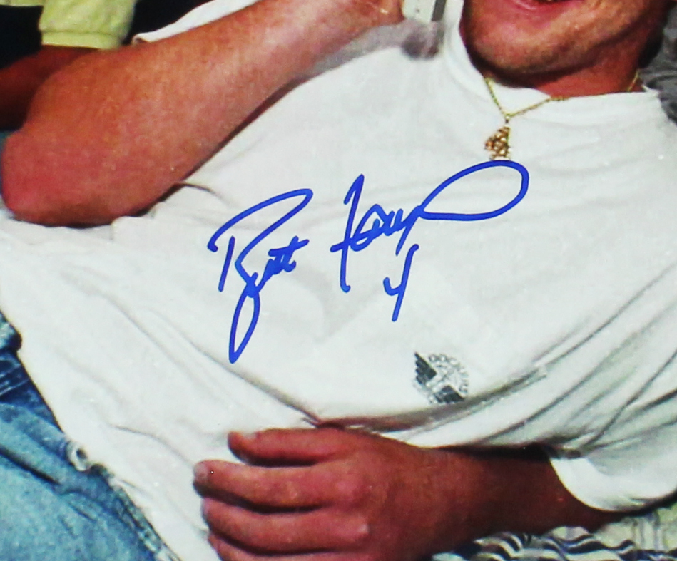 Brett Favre Signed Green Bay Packers Unframed 16x20 NFL Draft Day Call Photo - Image 2