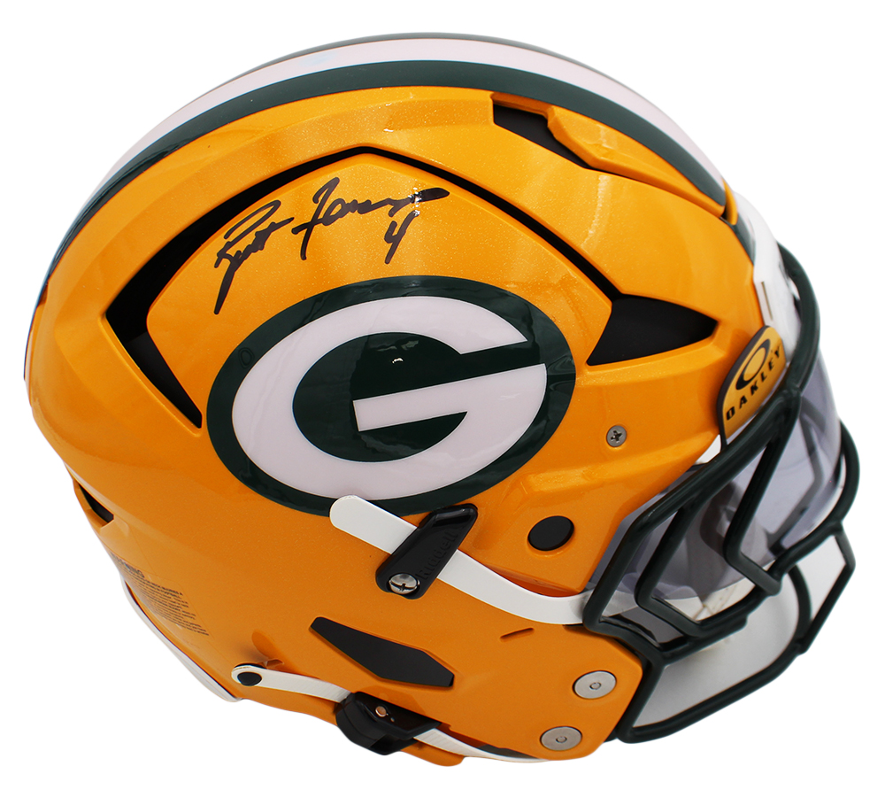Brett Favre Signed Green Bay Packers Axiom Authentic NFL Helmet - Image 2