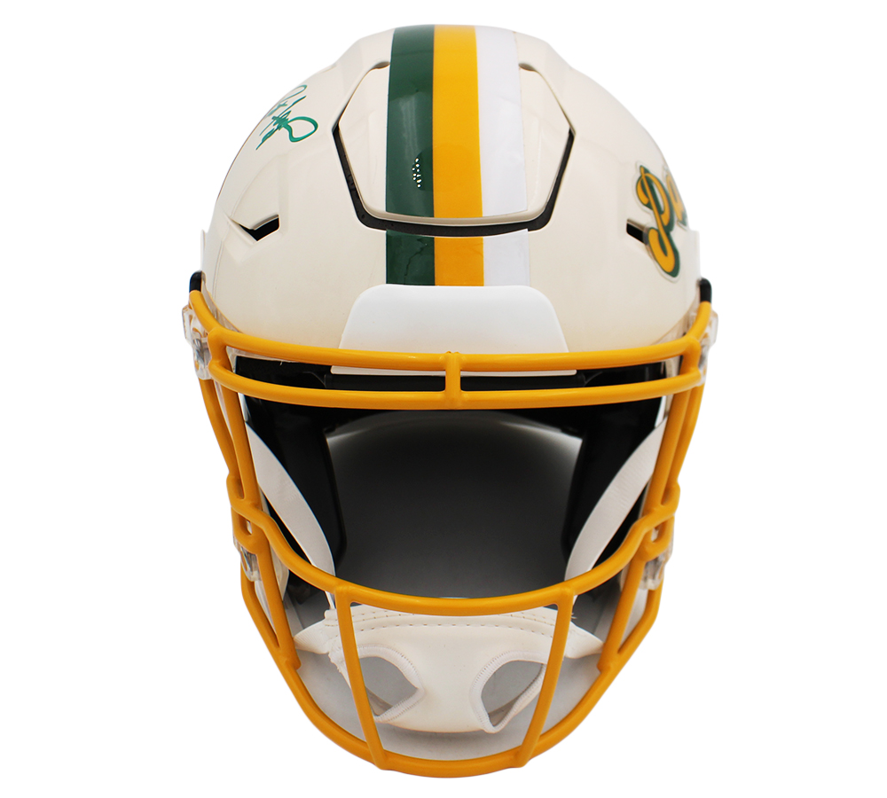 Brett Favre Signed Green Bay Packers SpeedFlex Authentic Retro NFL Helmet - Image 3