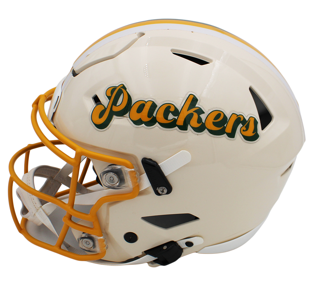 Brett Favre Signed Green Bay Packers SpeedFlex Authentic Retro NFL Helmet - Image 4