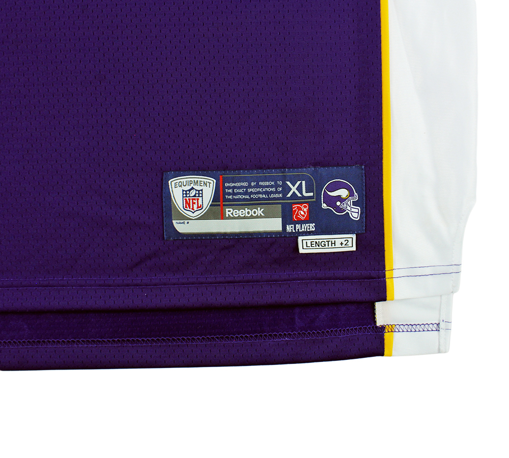 Brett Favre Signed Minnesota Vikings Reebok Purple NFL Jersey - Image 4