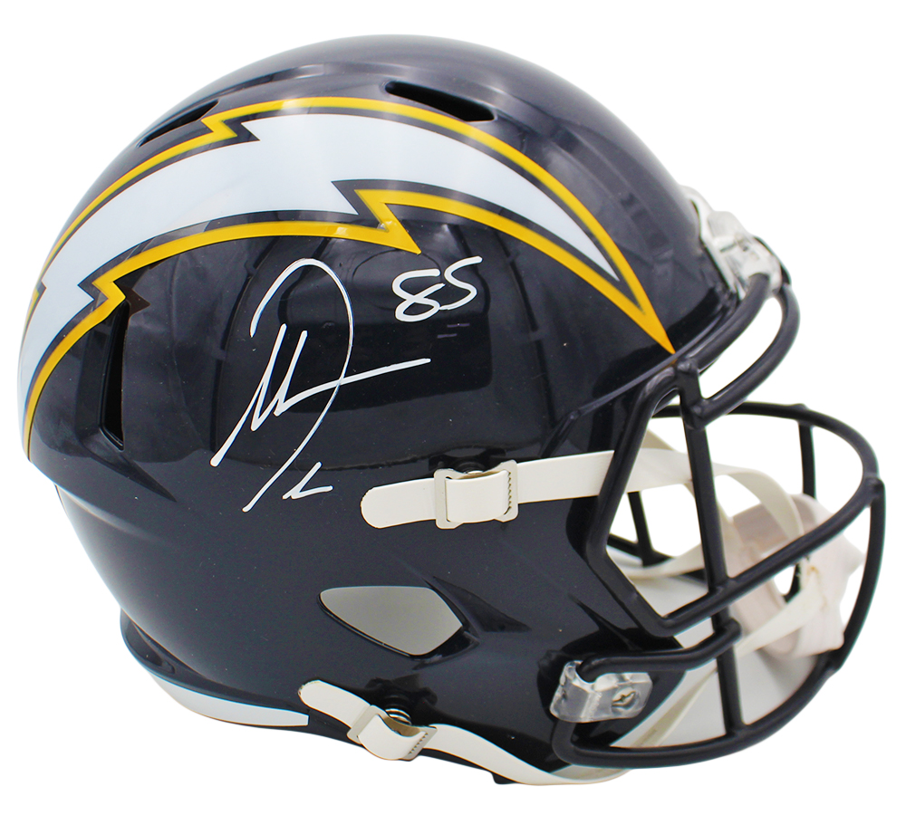 Antonio Gates Signed Los Angeles Chargers Speed Full Size Alternate Navy NFL Helmet